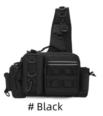 Fishing Gear Lure Rod Insert Multi-Functional Waist Single Shoulder Chest Tactical Camouflage Outdoor Cycling Travel Bag_desvips.com