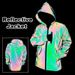 Men's Night Reflective Windproof Hooded Jacket Hip-hop Streetwear Couple Trend Coat For Outdoor Cycling Jogging Safety_desvips.com
