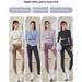 Yoga Clothes For Women Spring Summer 2025 New Long Sleeve Sports Fitness Pilates Training Jacket Top Running Set_desvips.com