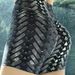 Woven Printed Tight-Fitting Sports Fitness Training Hip-Lifting Elastic Yoga Shorts Three-Quarter Pants_desvips.com