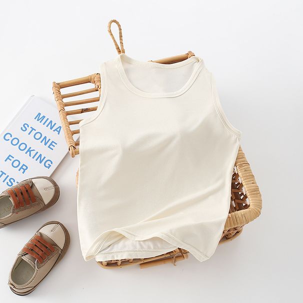 Children's Summer New Cute Colorful Modal Tank Tops For Boys And Girls, Thin Racerback Undershirts_desvips.com