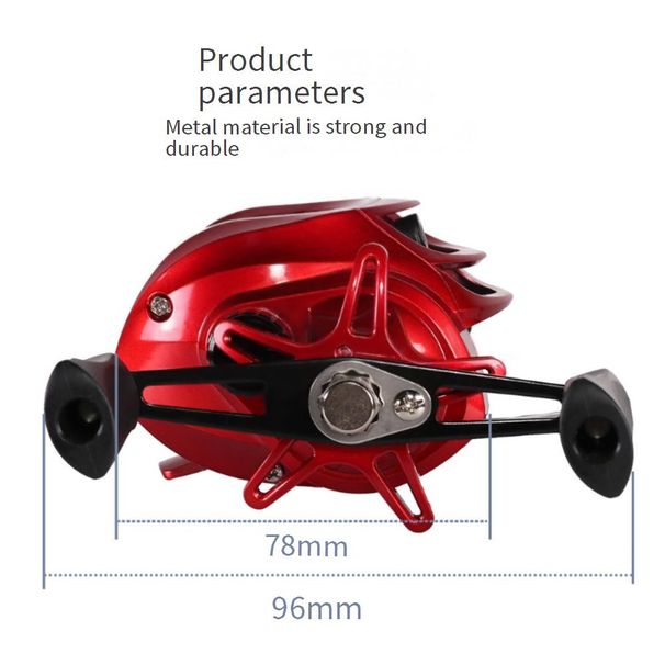 Fishing Tools Freshwater Dual Purpose Anti Explosion Line Fish Reel, Long Distance Casting Metal Water Drop Reel Lure_desvips.com