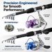 2Pcs 6.9ft Telescopic Collapsible Fishing Rods With 2 Spinning Reels & Carrier Bag, Freshwater Fishing Rod Reel Combo Set_desvips.com