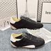 2025 Spring Summer New Retro Distressed Casual Sneakers Thin Sole Canvas Studded Couple Style Color Block German_desvips.com