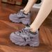 Thick Soled Dad For Women In The Spring Of 2024, Short And Height Increasing Women's, Versatile Sponge Cake Casual_desvips.com