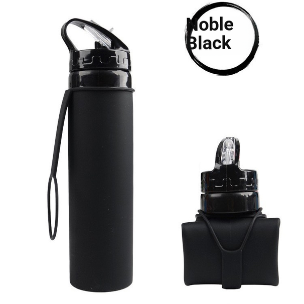 Travel Water Bottle Portable Silicone Folding Water Cup Easy To Store For Outdoor Mountaineering And Cycling Large Capacity Retractable Water Bottle_desvips.com