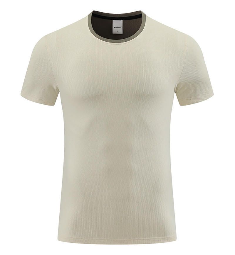 Men's Clothing Sports Short-Sleeved T-Shirts Casual Tops Fitness Training Clothes Quick-Drying Clothes Running_desvips.com