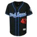 42 Black Embroidered Hip-hop American Oversized Shirt Baseball Jersey Couple_desvips.com
