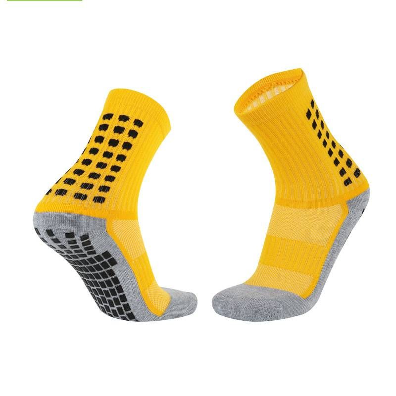 Men's Football Socks With Anti-Slip Dots & Terry Cushion - Breathable Sports Socks For Soccer, Basketball & Training - Multiple Colors & Sizes_desvips.com