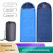 Single Person Hooded Envelope Sleeping Bag - Ideal For Hiking, Travel & Camping Trips, Lightweight Outdoor Gear Polyester_desvips.com