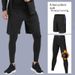 Men's Compression Pants With Built-in Shorts - High Elasticity, Moisture-Wicking, Breathable For Running, Gym, Basketball & Sports_desvips.com