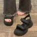 Summer Thick Soled Height Increasing Casual For Women New Versatile Platform Shoes Sports Beach Sandals Ddmysaturn_desvips.com