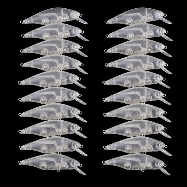 Chan’sHuang 20PCS Unpainted Blanks Bait 90mm 10g Floating Wobbler Crankbait DIY Handmade Artificial Fishing Lure Tackle_desvips.com