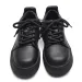 Stylish Fashion Versatile Men Business Minimalist Lace Up Leather Round Toe Flat Thick Sole Comfortable Rock Gothic Punk_desvips.com