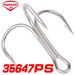 Sea High Carbon Steel With Barbs Anchor Lure Fishing Gear White Treble Hooks 100 Pieces/Pack_desvips.com