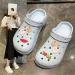 New Thick Sole 2024 Summer Cute Beach Hole Shoes With Feet Feeg Cool Bathroom Anti Slip And Odor Prevention Free_desvips.com
