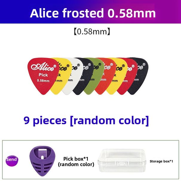Electric Anti-Slip Folk Professional Grade ABS Alice Celluloid Matte Acoustic Guitar Picks_desvips.com