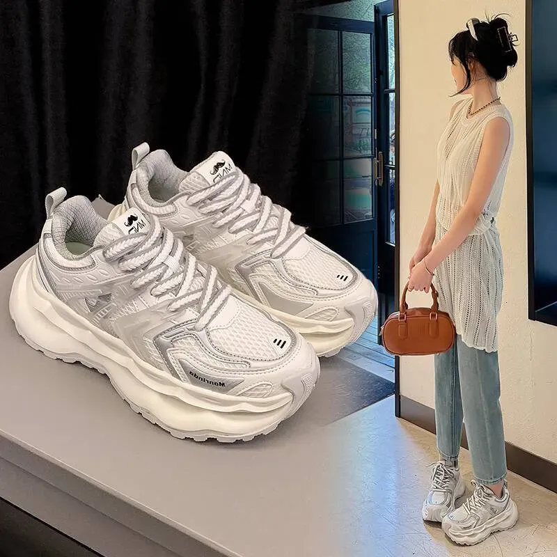 Mirinda Four Seasons Thick-Soled Height-Increasing Shock-Absorbing Dad For Men And Women Lightweight Comfortable Casual_desvips.com