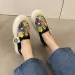 Women Platform Vulcanized 2025 New Woman Thick Sole Canvas Loafers Fashion Graffiti Sneakers Outdoor Flats Sports Shoes_desvips.com