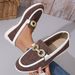 SHLIANG Women Loafers Canvas Flats Brand High Quality Spring Autumn Casual Shoes Leather Single Shoes Plus Size SB056_desvips.com