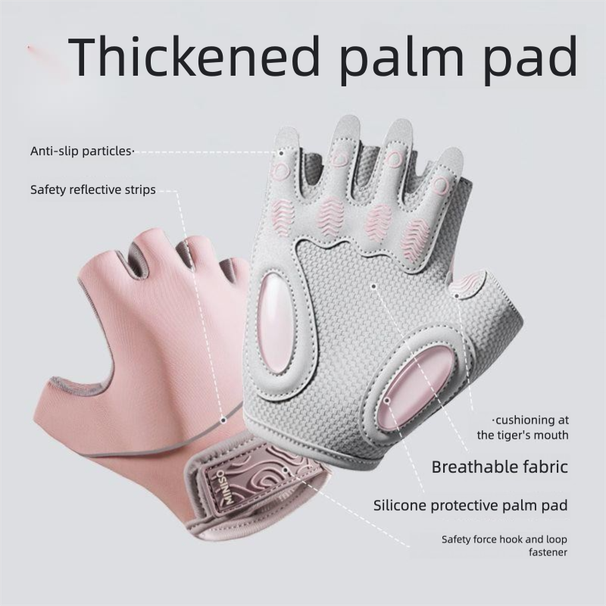Cycling-Specific Premium Cycling Fitness Gloves Shock-Absorbing Palm Pads Anti-Slip Sweat-Absorbent_desvips.com