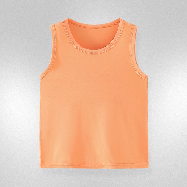 Children's Summer Modal Tank Top Boys Girls, Thin Candy-colored Base Shirt For Toddlers And Young Children_desvips.com