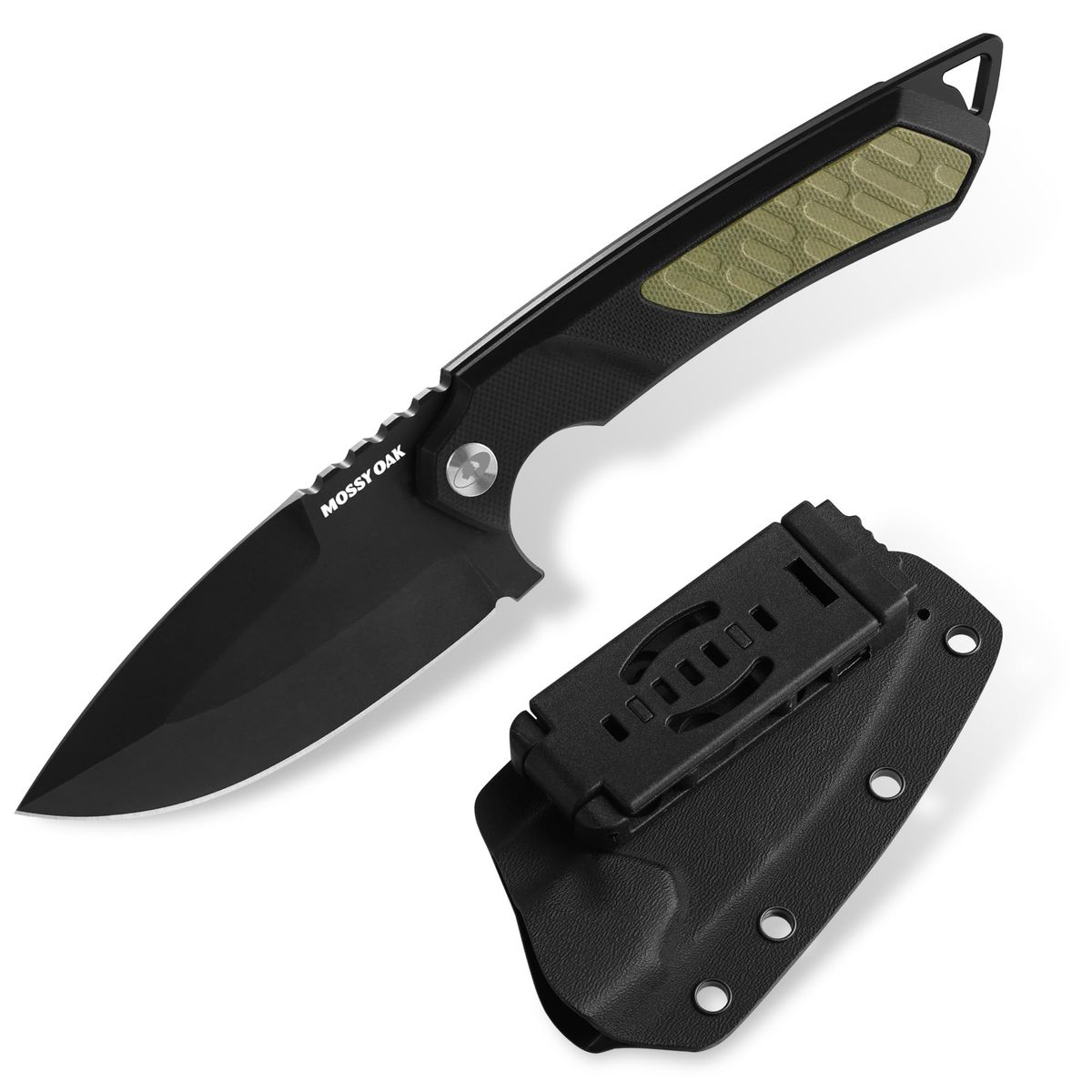 Mossy Oak 8 Inch Fixed Blade Knife With Kydex Sheath_desvips.com
