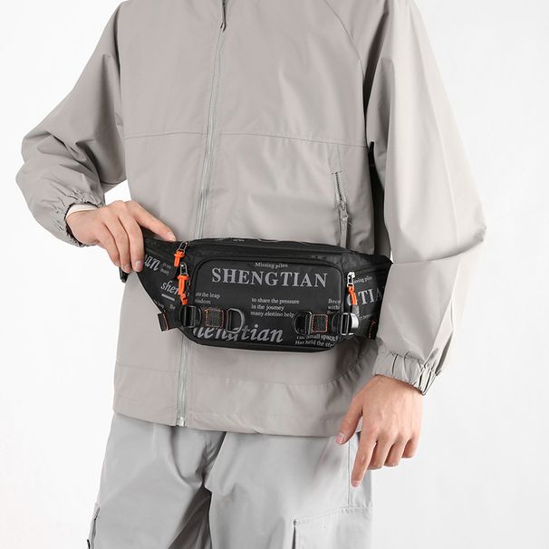 Gym Bags New Waterproof Waist High End Messenger Trendy Fashion Sports Chest Nylon Cloth Men's Bag_desvips.com