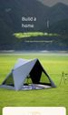 Foldable Pop-Up Triangle Tent – Sunshade For Outdoor Camping, Beach & Park_desvips.com