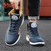 YRZL Spring Autumn High Top Waterproof Walking Sneakers Leisure Male Leather Sports Non-Slip Shoes For Men_desvips.com