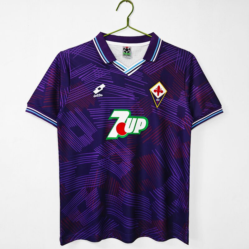 1992/93 Fiorentina Home Retro 5 A Footballshirts Serie A Adult Football Jersey Sport Top Football Shirt Sweatshirt Jersey_desvips.com