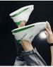 G2G Men's Air Cushion White Sneakers, Thick Platform Casual Shoes, Breathable Non-slip Fashion Trainers For Daily Wear_desvips.com