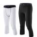 Men's Compression Tights For Sports & Training - High Elasticity 7/8 Length Gym Pants For Running, Football, Basketball & Workouts_desvips.com