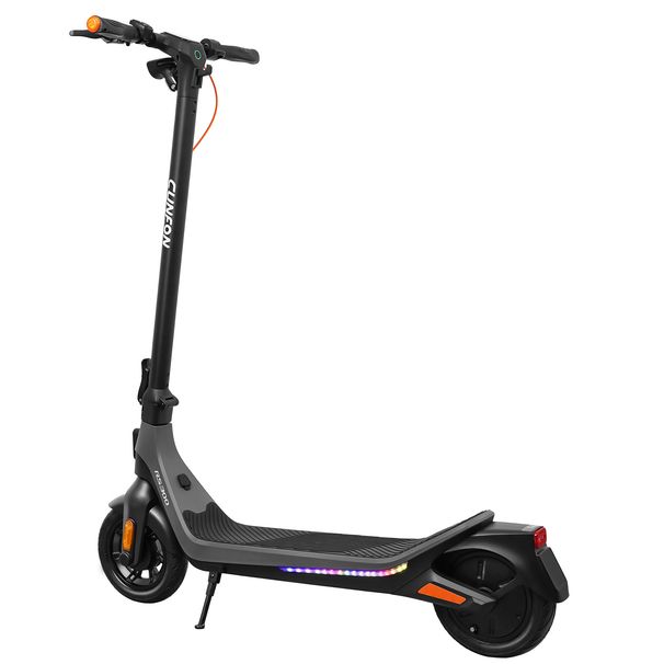 CUNFON RS300 Foldable Urban Electric Scooter, 500W Motor, 36V 10.4AH, 10-Inch Rubber Tubeless Tire Adult Electric Scooter_desvips.com