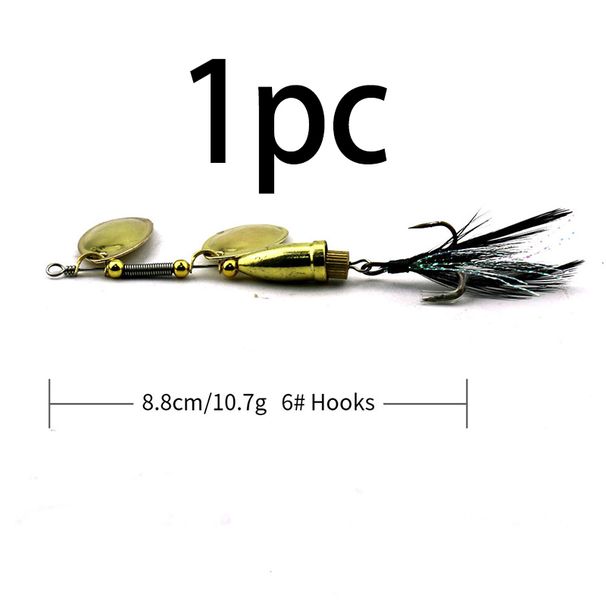 1pcs Fishing Spoon Lures Double Drop Sequins Fishing Tackle 8.8cm 10.7g Fishing Tackle Metal Spinnerbait_desvips.com