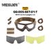 Tactical Goggles W810 – Triple-Lens System For Cycling, Airsoft & Outdoor Sports (Black/Tan/Green, Anti-Fog & UV400 Protection)_desvips.com