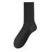 Black And White Solid Color Sports Cotton Socks Men's And Women's mid Calf Short Socks Breathable Comfortable Sweat Absorbent Long Socks_desvips.com