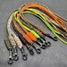 Handmade Braided 7-Core Paracord Keychain Flashlight Lanyard ID Holder Strap Outdoor Portable EDC Gear_desvips.com