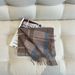 Vintage Limited Edition Christmas Year Textured 100% Wool Plaid Tassel Scarf Neck Warmer Versatile Autumn Winter New_desvips.com