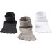 6 Pairs Solid Color Bamboo Fiber 5 Finger Unisex Mh Breathable Comfortable Deodorant Protect Ankle Short Socks With_desvips.com