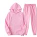 220G Fabric Plus Solid Color Sweatshirt Unisex Trendy Loose Fit Large Size Couple Set_desvips.com