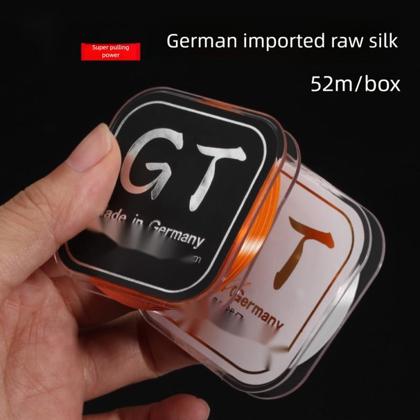 German Original Nylon Sub-line Transparent Invisible Main Super Strong Tensile Fishing Line 52m Ultra Soft_desvips.com