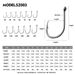 Iseni Soft Worm Single With Barbed Crucian Carp Iron Plate Hook Bulk Hooks Fishing Gear 100pcs/box_desvips.com