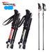 Robinson Crusoe Mountaineering Folding Aluminum Alloy Five Section Light Telescopic Outdoor Ultra Short Off Road Running_desvips.com