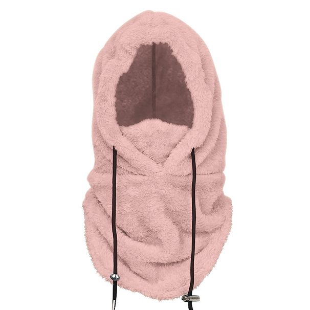 Winter warm mask women's thick windproof headgear outdoor sports men's cold proof plus velvet face protection skiing and cycling mask_desvips.com
