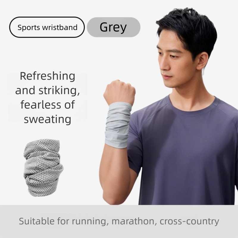 Sports Sweat-wiping Wristband, Outdoor Running Quick-dry Cooling Wrist Towel, Fitness High-elastic Breathable Sleeve,_desvips.com