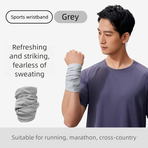 Sports Sweat-wiping Wristband, Outdoor Running Quick-dry Cooling Wrist Towel, Fitness High-elastic Breathable Sleeve,_desvips.com
