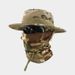 Outdoor Camping Camouflage Tactical Beni Hat Set Multifunctional Outdoor Fishing Hat Bucket Hat Sun Protection Breathable Round Brim Hat For Men_desvips.com