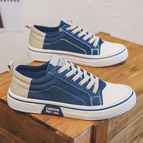 New Breathable Versatile Skateboard Shoes For Men, Soft Sole Casual Sports Trendy Fashion Canvas Shoes For Men_desvips.com