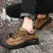 Outdoor Camping Hiking Men Genuine Leather Sports Sneakers Man Travel Casual Shoes Leisure Walking Climbing Mens Foot_desvips.com